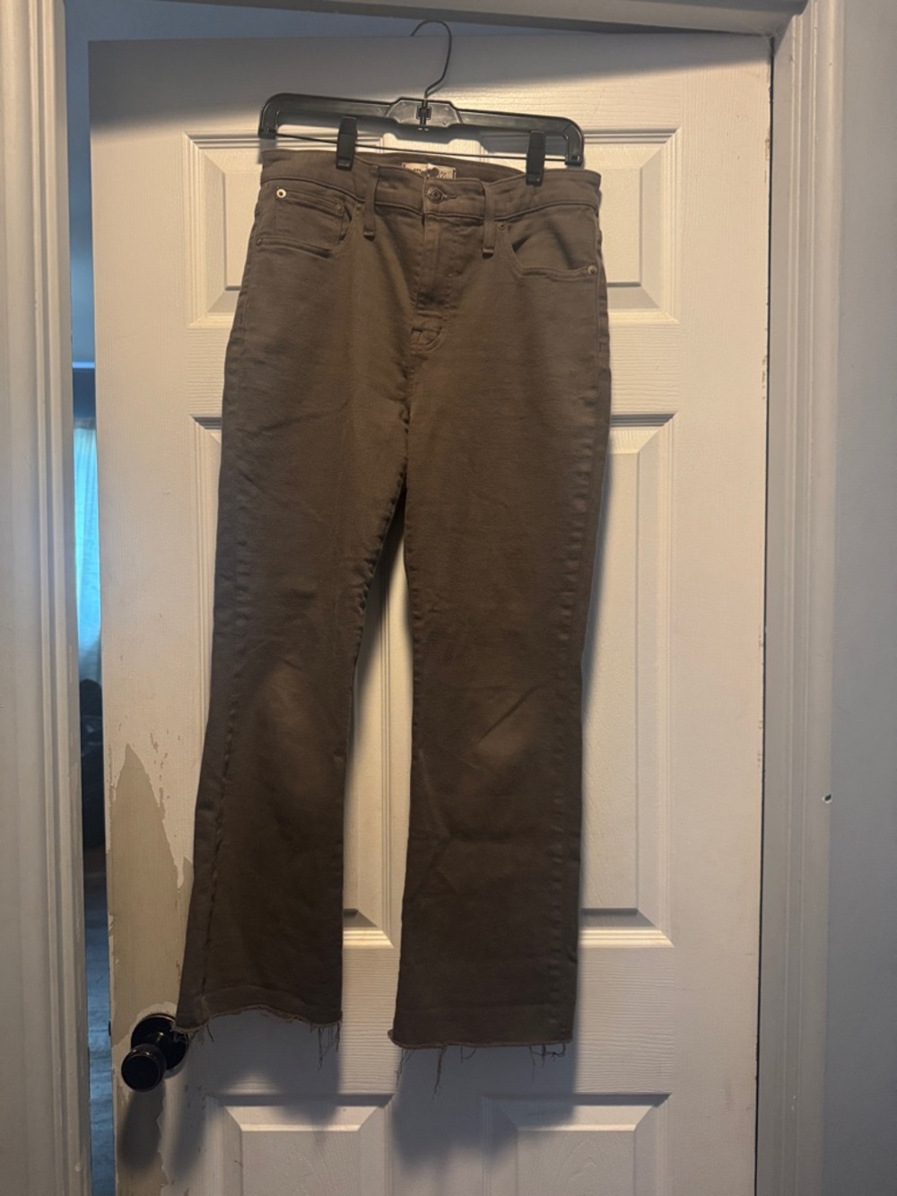 Madewell Brown Mid-Rise Kick Out Jeans
